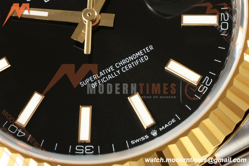 Rolex - Datejust 126333 41mm 904L Jub Flt YG/SS Blk/Stk RCF JH3235