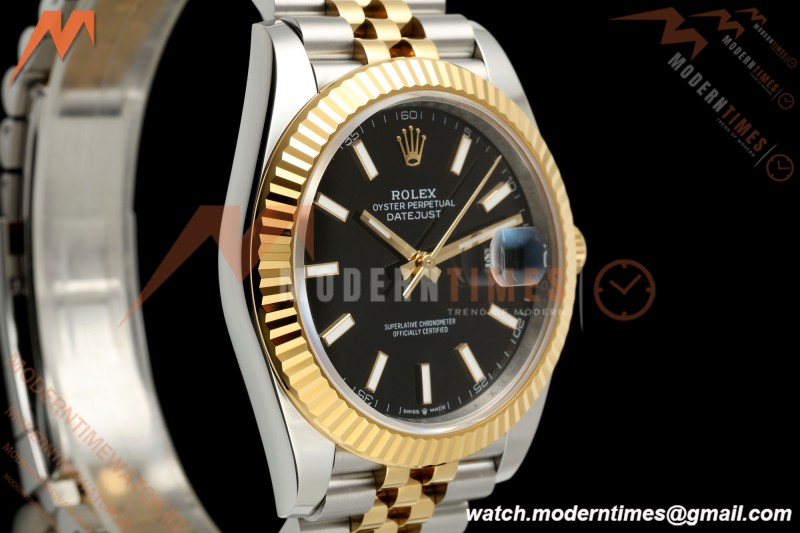 Rolex - Datejust 126333 41mm 904L Jub Flt YG/SS Blk/Stk RCF JH3235