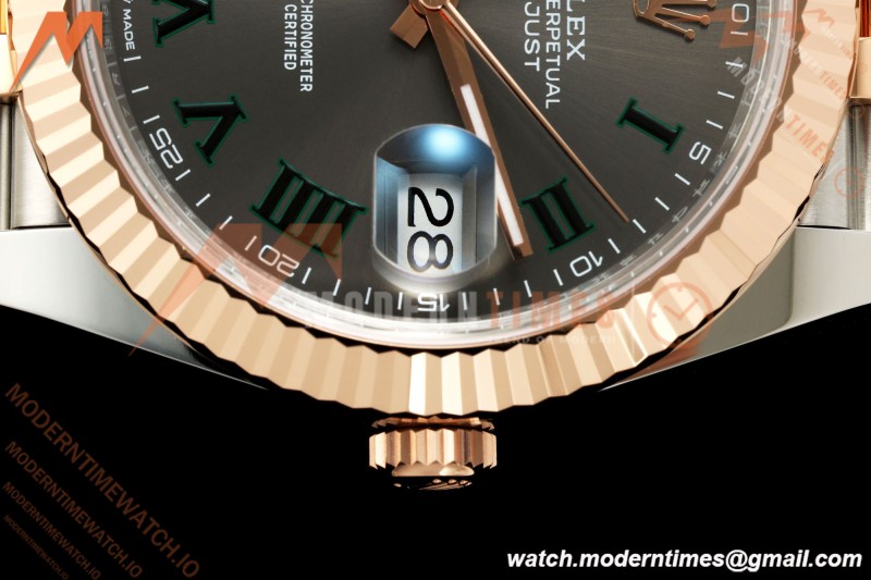 Rolex - Datejust 126331 41mm 904L Jub Flt RG/SS Gry/Rmn RCF JH3235