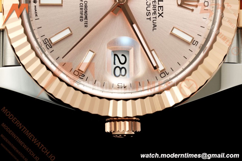 Rolex - Datejust 126331 41mm 904L Jub Flt RG/SS Pink/Stk RCF JH3235