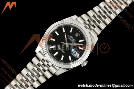 Rolex - Datejust 126334 41mm Jub Flt 904L SS/SS Blk/Stk RCF JH3235