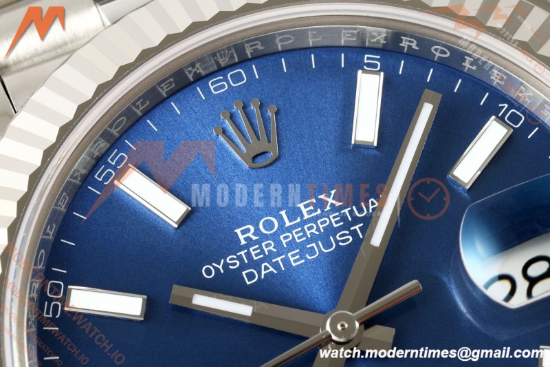 Rolex - Datejust 126334 41mm Jub Flt 904L SS/SS Blue/Stk RCF JH3235