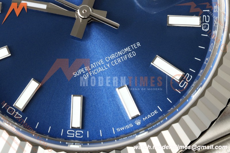 Rolex - Datejust 126334 41mm Jub Flt 904L SS/SS Blue/Stk RCF JH3235