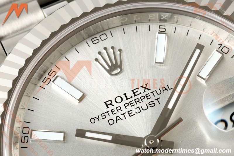 Rolex - Datejust 126334 41mm Jub Flt 904L SS/SS Silver/Stk RCF JH3235