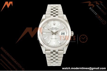 Rolex - Datejust 126334 41mm Jub Flt 904L SS/SS Silver/Stk RCF JH3235