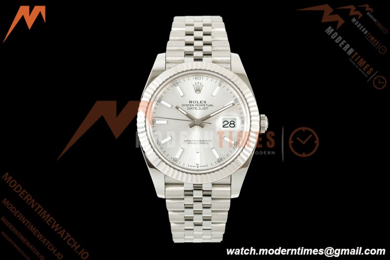 Rolex - Datejust 126334 41mm Jub Flt 904L SS/SS Silver/Stk RCF JH3235