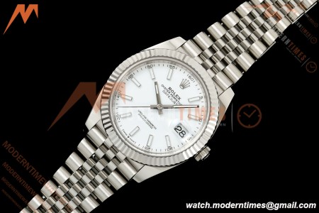 Rolex - Datejust 126334 41mm Jub Flt 904L SS/SS Wht/Stk RCF JH3235