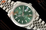 Rolex - Datejust 126334 41mm Jub Flt 904L SS/SS Green Textured/Stk RCF JH3235