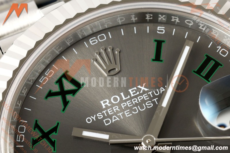 Rolex - Datejust 126334 41mm Jub Flt 904L SS/SS Gry/Rmn RCF JH3235