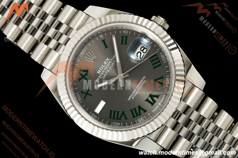 Rolex - Datejust 126334 41mm Jub Flt 904L SS/SS Gry/Rmn RCF JH3235