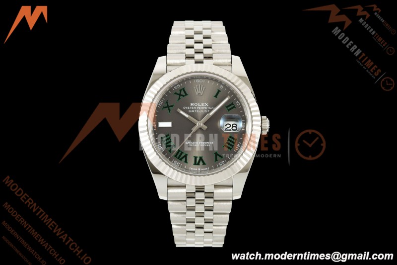 Rolex - Datejust 126334 41mm Jub Flt 904L SS/SS Gry/Rmn RCF JH3235