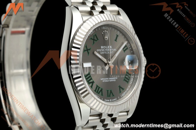 Rolex - Datejust 126334 41mm Jub Flt 904L SS/SS Gry/Rmn RCF JH3235