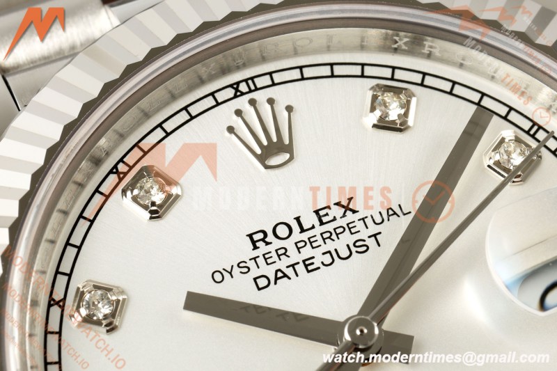 Rolex - Datejust 126334 41mm Jub Flt 904L SS/SS Wht/Dia RCF JH3235