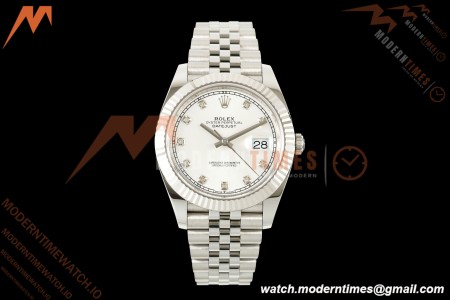 Rolex - Datejust 126334 41mm Jub Flt 904L SS/SS Wht/Dia RCF JH3235