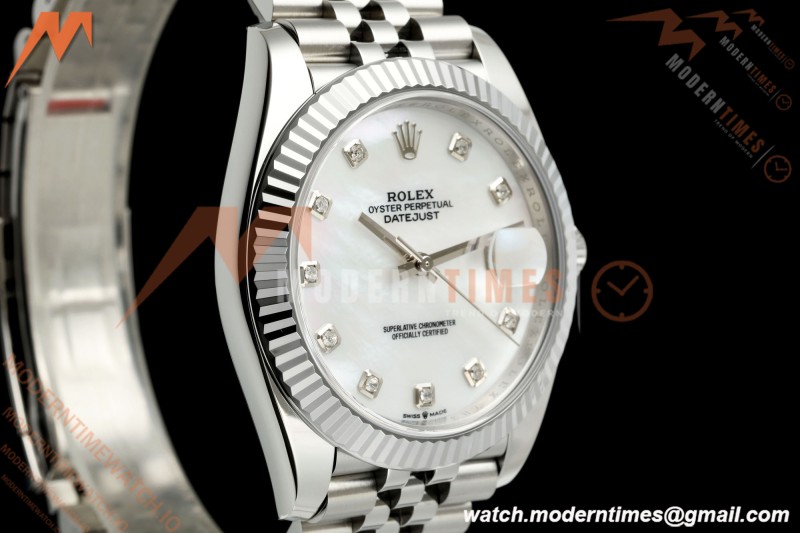 Rolex - Datejust 126334 41mm Jub Flt 904L SS/SS MOP/Dia RCF JH3235