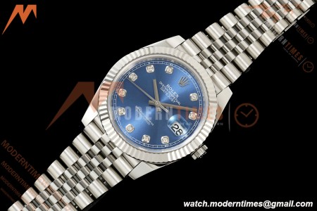 Rolex - Datejust 126334 41mm Jub Flt 904L SS/SS Blu/Dia RCF JH3235