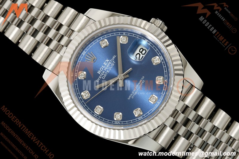 Rolex - Datejust 126334 41mm Jub Flt 904L SS/SS Blu/Dia RCF JH3235