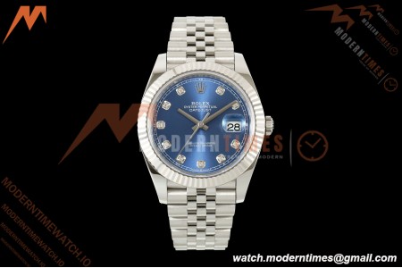 Rolex - Datejust 126334 41mm Jub Flt 904L SS/SS Blu/Dia RCF JH3235