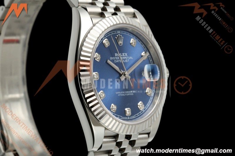 Rolex - Datejust 126334 41mm Jub Flt 904L SS/SS Blu/Dia RCF JH3235