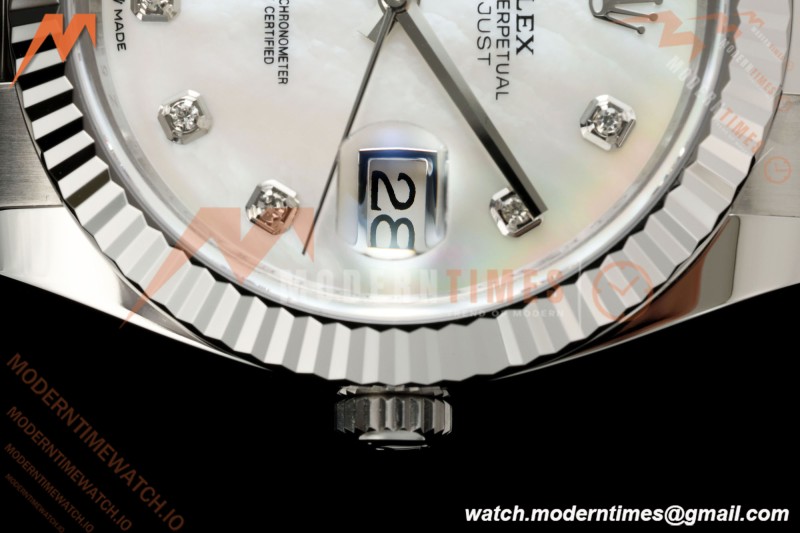 Rolex - Datejust 126334 41mm Oys Flt 904L SS/SS Wht/Dia SEEK VR3235