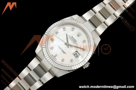 Rolex - Datejust 126334 41mm Oys Flt 904L SS/SS Wht/Dia SEEK VR3235