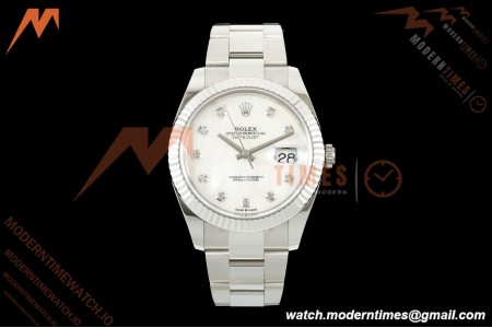 Rolex - Datejust 126334 41mm Oys Flt 904L SS/SS Wht/Dia SEEK VR3235