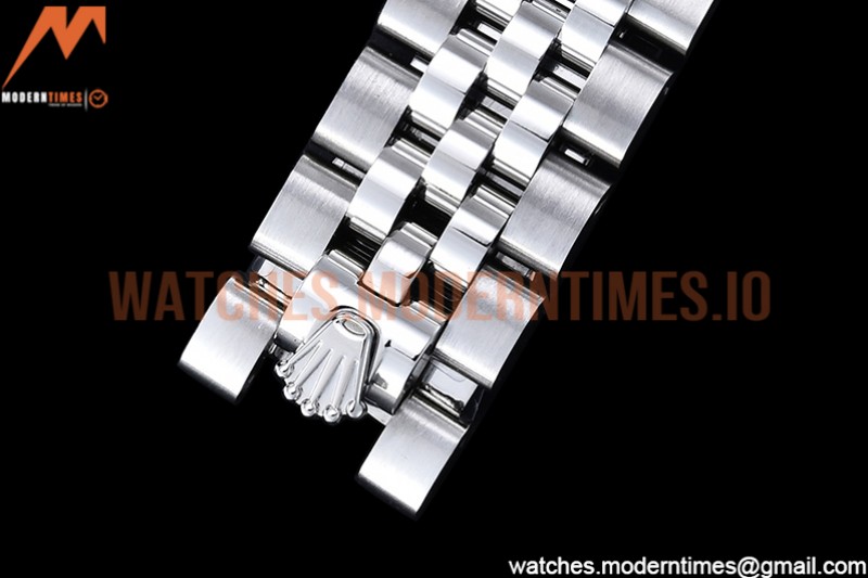 Rolex - DJ Ladies 28mm Jub Flt 904L SS/SS White/Stk GMF A2671