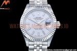 Rolex - DJ Ladies 28mm Jub Flt 904L SS/SS White/Stk GMF A2671