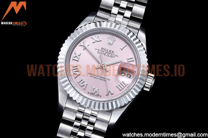 Rolex - DJ Ladies 28mm Jub Flt 904L SS/SS Pink/Rm GMF A2671