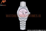 Rolex - DJ Ladies 28mm Jub Flt 904L SS/SS Pink/Stk GMF A2671