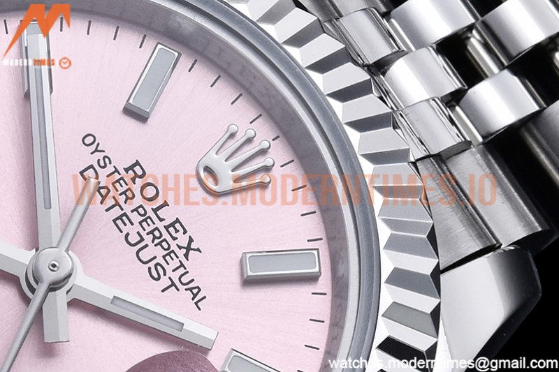 Rolex - DJ Ladies 28mm Jub Flt 904L SS/SS Pink/Stk GMF A2671
