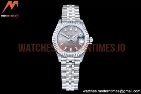 Rolex - DJ Ladies 28mm Jub Flt 904L SS/SS Grey/Stk GMF A2671