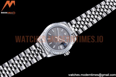 Rolex - DJ Ladies 28mm Jub Flt 904L SS/SS Grey/Stk GMF A2671
