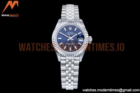 Rolex - DJ Ladies 28mm Jub Flt 904L SS/SS Blue/Stk GMF A2671