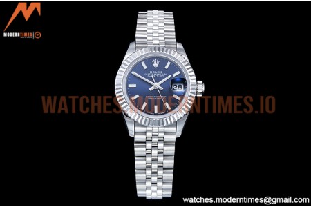Rolex - DJ Ladies 28mm Jub Flt 904L SS/SS Blue/Stk GMF A2671