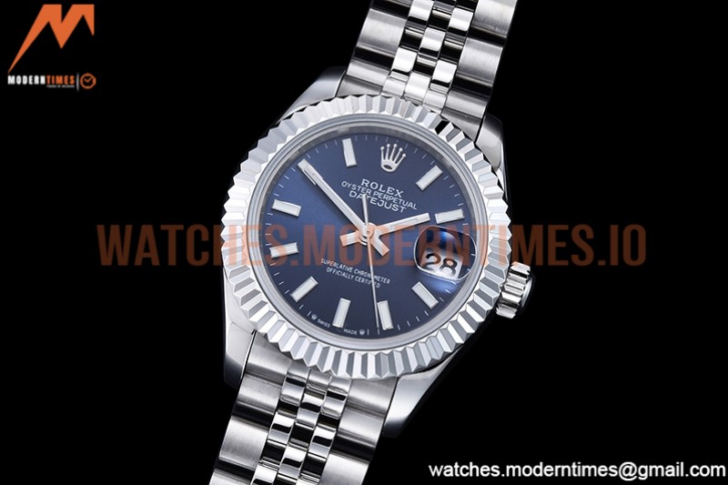 Rolex - DJ Ladies 28mm Jub Flt 904L SS/SS Blue/Stk GMF A2671