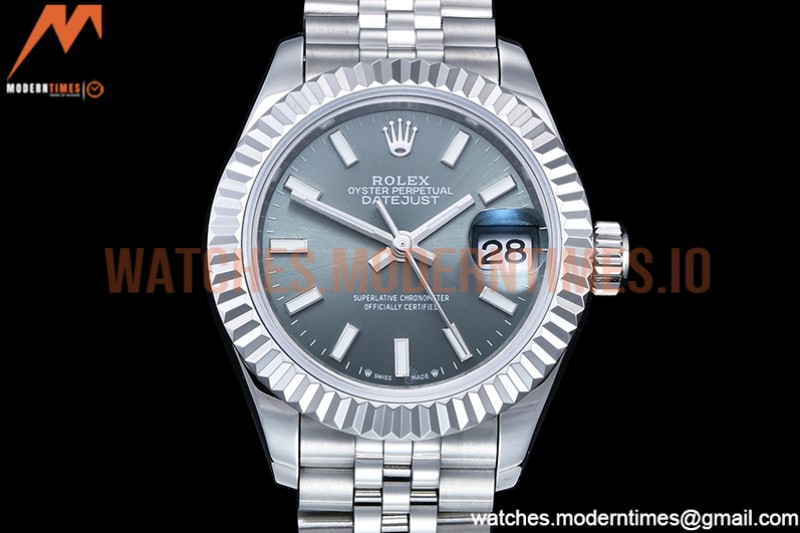 Rolex - DJ Ladies 28mm Jub Flt 904L SS/SS Green/Stk GMF A2671