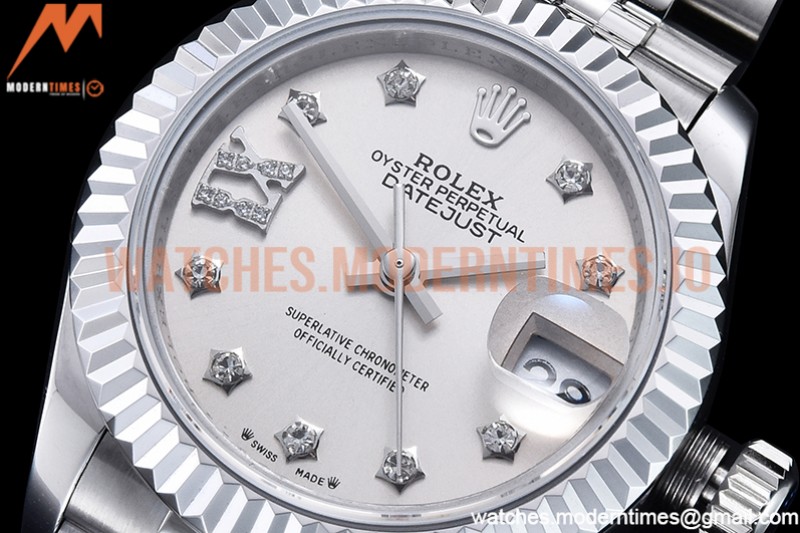 Rolex - DJ Ladies 28mm Jub Flt 904L SS/SS Silv/SDia GMF A2671