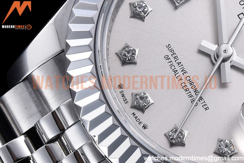 Rolex - DJ Ladies 28mm Jub Flt 904L SS/SS Silv/SDia GMF A2671