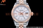 Rolex - DJ Ladies 28mm Jub Flt 904L RG/SS White/Stk GMF A2671