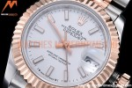 Rolex - DJ Ladies 28mm Jub Flt 904L RG/SS White/Stk GMF A2671