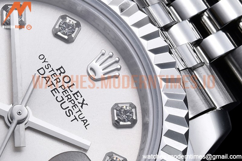 Rolex - DJ Ladies 28mm Jub Flt 904L SS/SS Silv/Dia GMF A2671