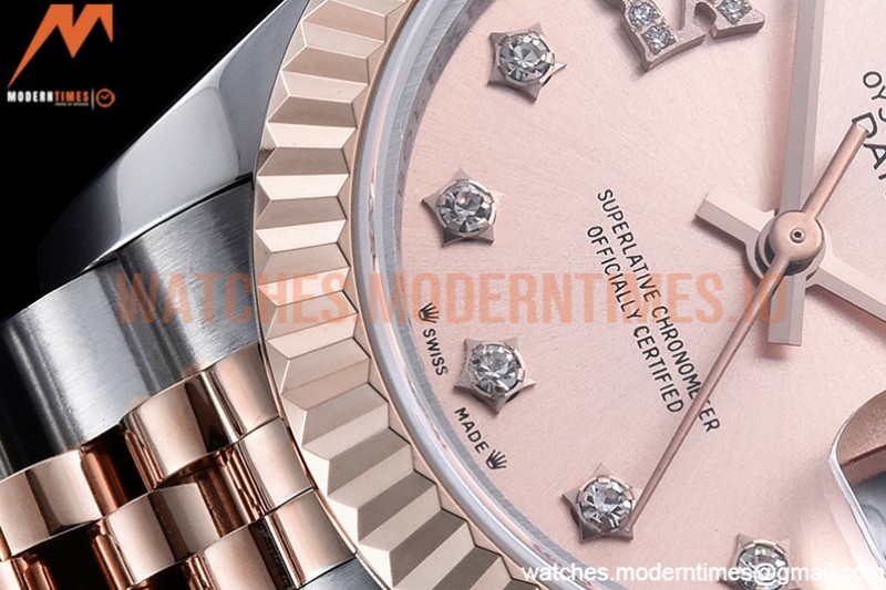 Rolex - DJ Ladies 28mm Jub Flt 904L RG/SS RG/S-Dia GMF A2671