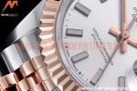 Rolex - DJ Ladies 28mm Jub Flt 904L RG/SS Silv/Stk GMF A2671