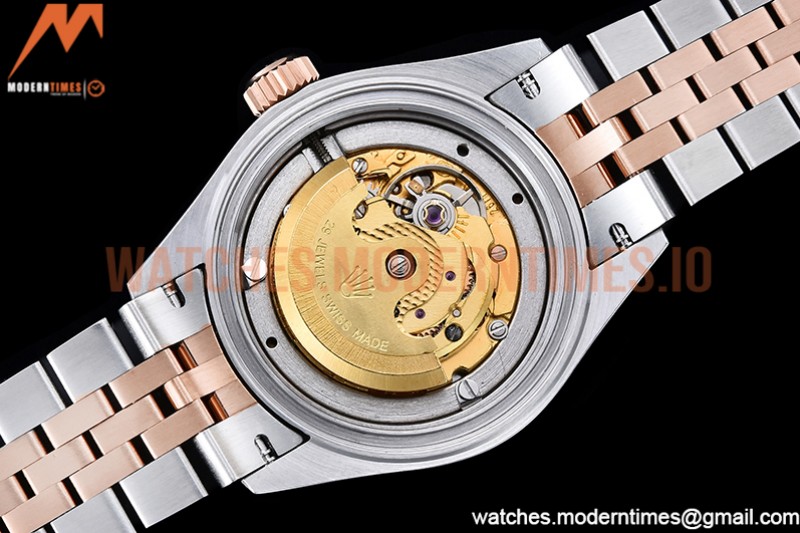 Rolex - DJ Ladies 28mm Jub Flt 904L RG/SS M-Wht/Dia GMF A2671