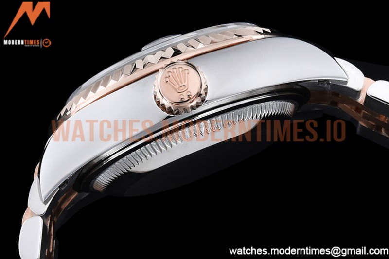 Rolex - DJ Ladies 28mm Jub Flt 904L RG/SS Brown/Dia GMF A2671