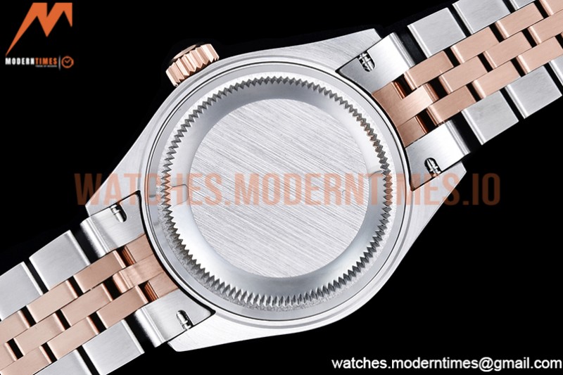 Rolex - DJ Ladies 28mm Jub Flt 904L RG/SS Brown/Dia GMF A2671