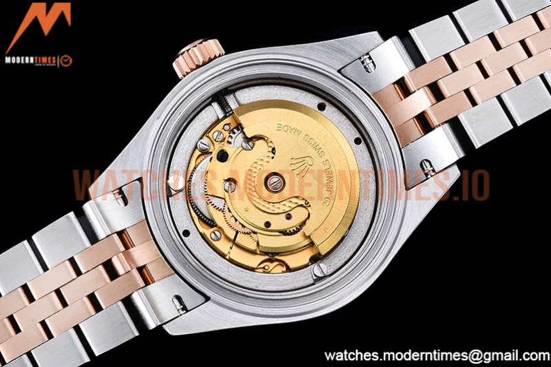 Rolex - DJ Ladies 28mm Jub Flt 904L RG/SS Brown/Dia GMF A2671