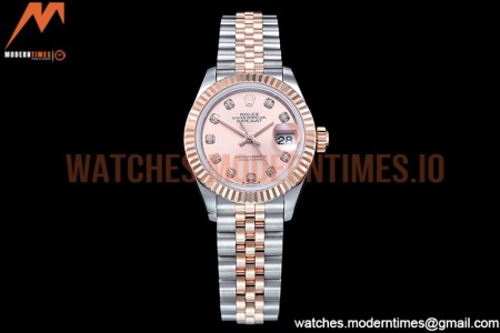 Rolex - DJ Ladies 28mm Jub Flt 904L RG/SS RG/Dia GMF A2671