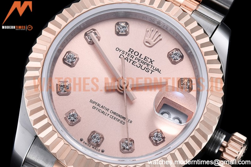 Rolex - DJ Ladies 28mm Jub Flt 904L RG/SS RG/Dia GMF A2671